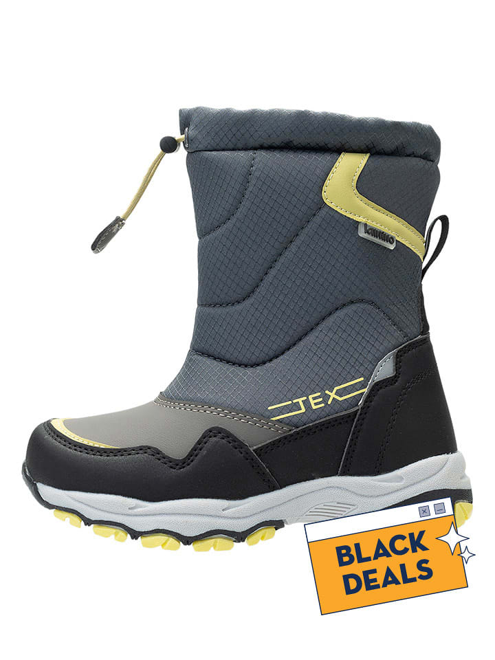 lamino Kozaki zimowe w kolorze szarym rozmiar: 34