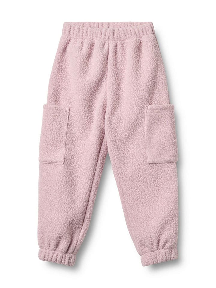 Wheat Spodnie polarowe "Suun" w kolorze jasnoróżowym rozmiar: 140