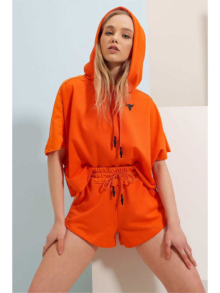 2-częściowy zestaw w kolorze pomarańczowym