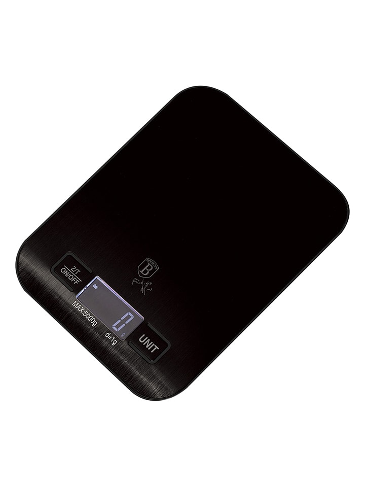 Berlinger Haus Waga kuchenna w kolorze czarnym - 18 x 14 cm rozmiar: onesize