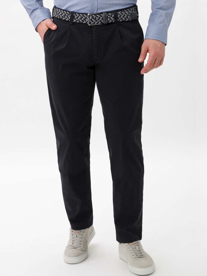 BRAX Spodnie chino "Luis" w kolorze granatowym rozmiar: 52