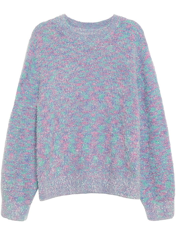 s.Oliver Sweter w kolorze fioletowo-błękitno-różowym rozmiar: 116/122