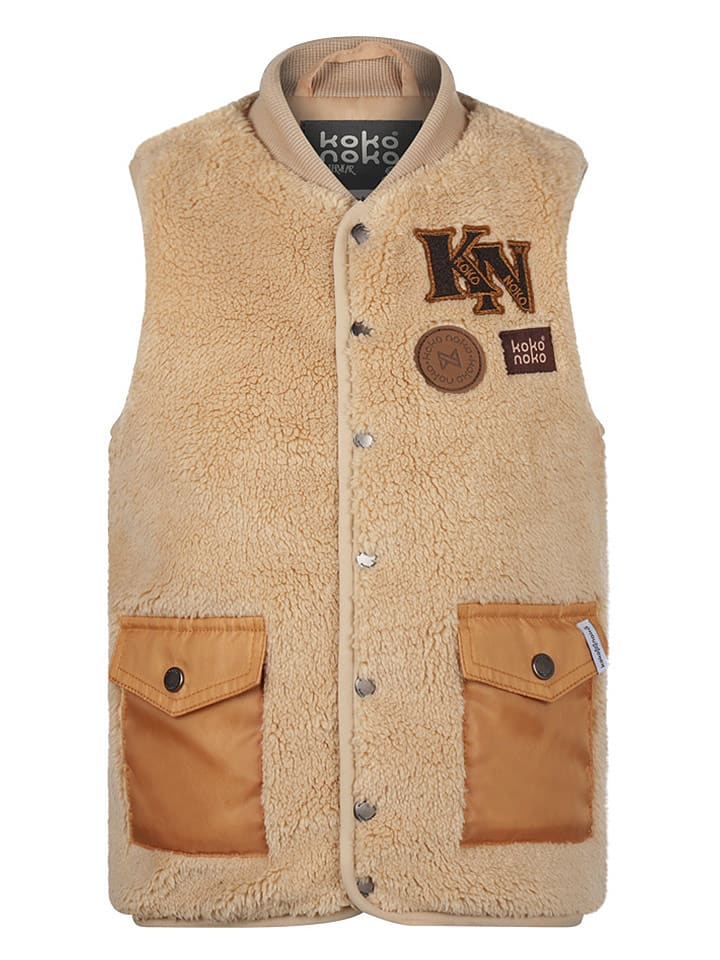 Koko Noko Kamizelka w kolorze jasnobrązowym rozmiar: 128