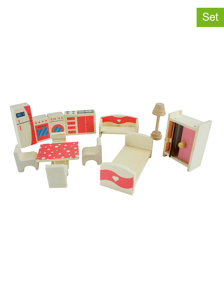 12-częściowy zestaw mebli dla lalek - 3+