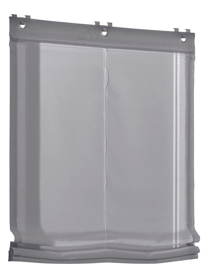 heine home Roleta rzymska w kolorze szarym rozmiar: 130x45 cm