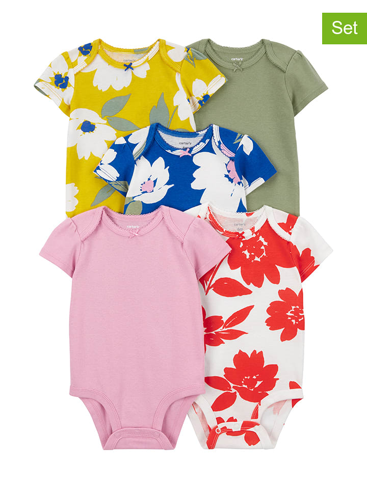 carter's Body (5 szt.) w różnych kolorach rozmiar: 80
