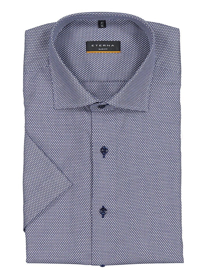 Eterna Koszula w kolorze niebiesko-białym rozmiar: 42