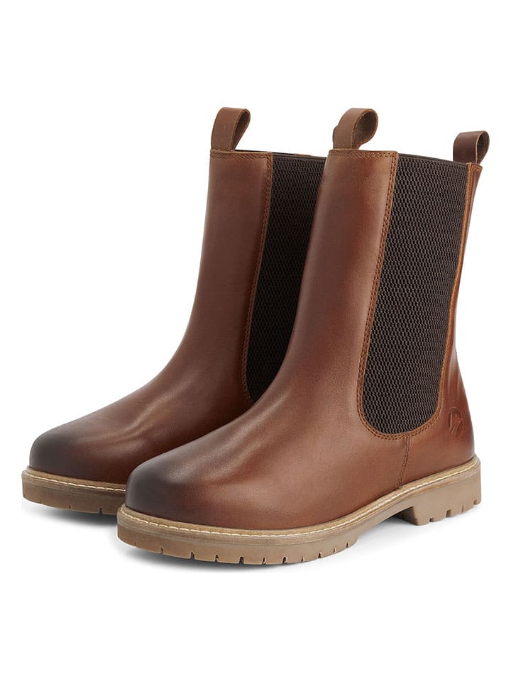 TRAVELIN' Skórzane sztyblety w kolorze jasnobrązowym rozmiar: 41