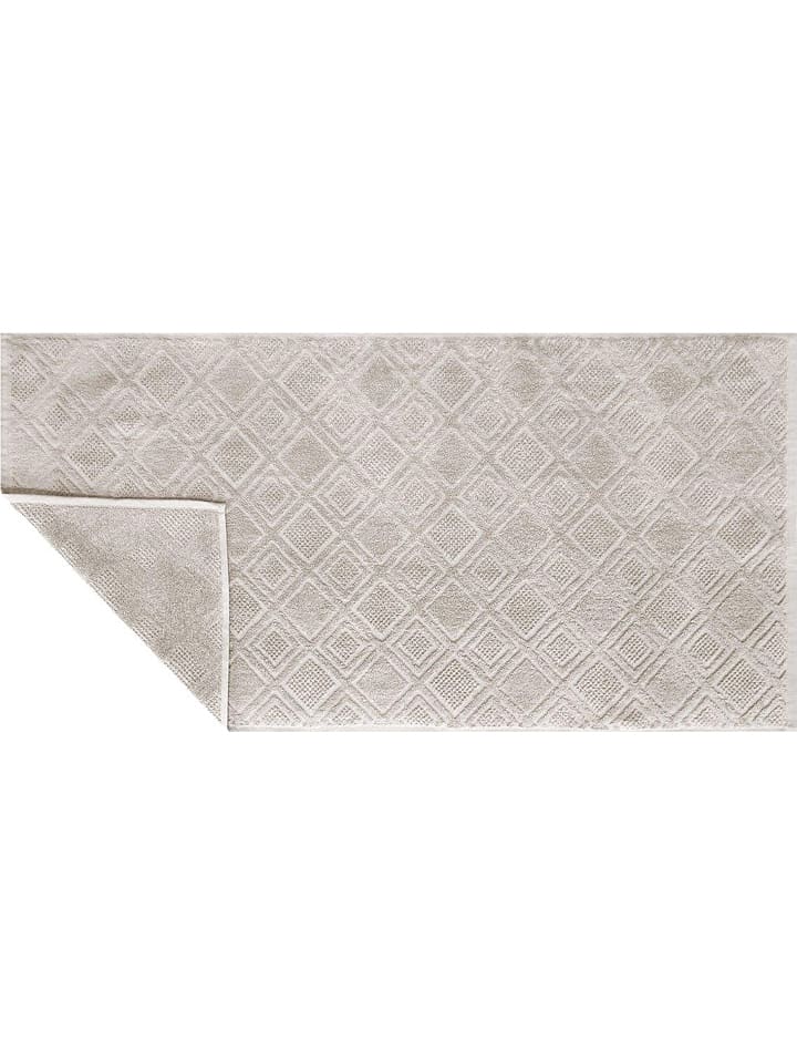 Framsohn Dywanik łazienkowy "Mosaik" w kolorze beżowym rozmiar: 67x120 cm