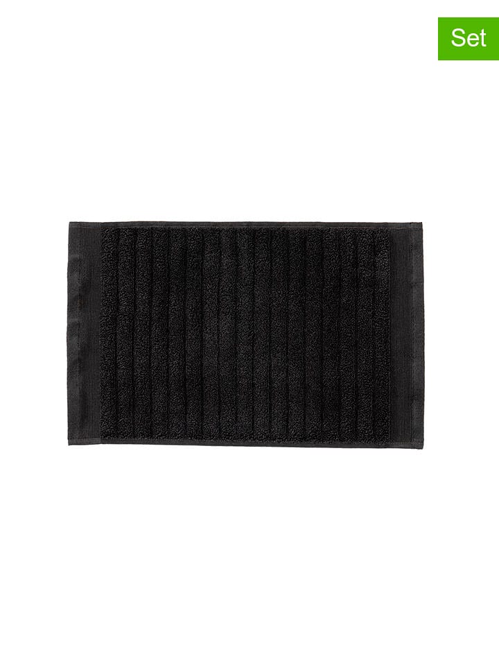 HNL Ręczniki (3 szt.) "Prestige" w kolorze czarnym dla gości rozmiar: 30x50 cm