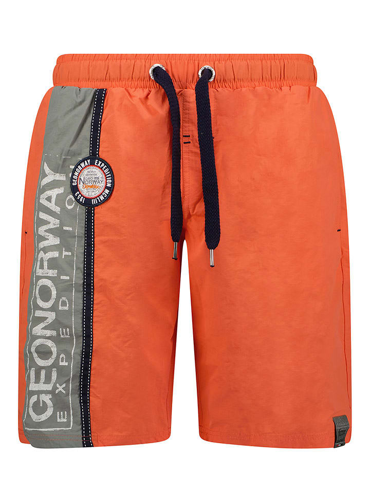 Geographical Norway Szorty kąpielowe "Qweenishi" w kolorze pomarańczowym rozmiar: M