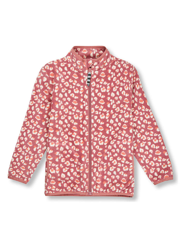 Kurtka polarowa "Clovis" w kolorze jasnoróżowo-białym