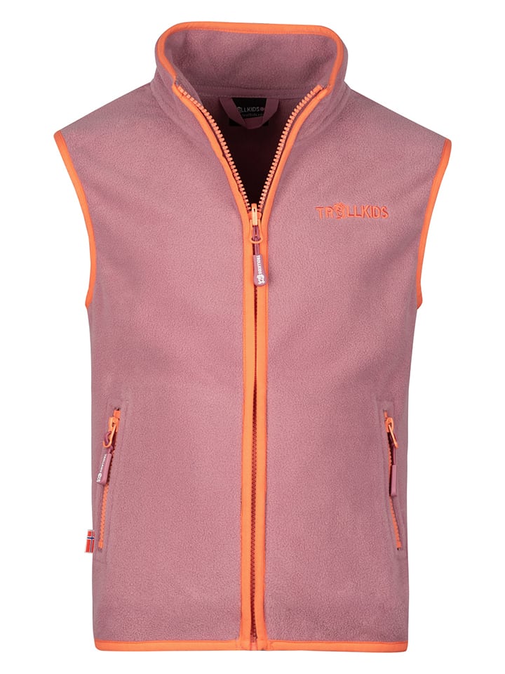 Trollkids Kamizelka polarowa "Arendal" w kolorze jasnoróżowym rozmiar: 152