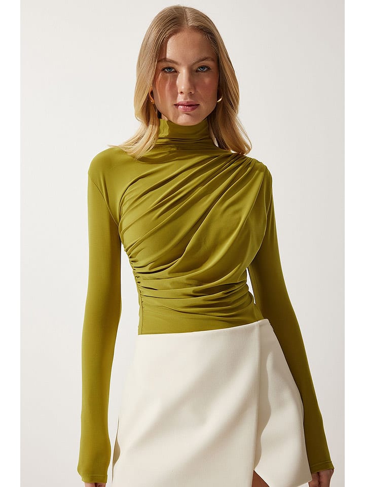 Happiness Istanbul Bluzka w kolorze zielonym rozmiar: 38