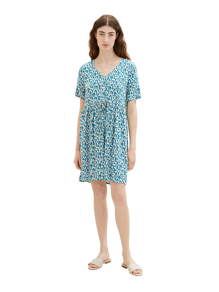 Tom Tailor Sukienka w kolorze niebiesko-beżowym rozmiar: 46