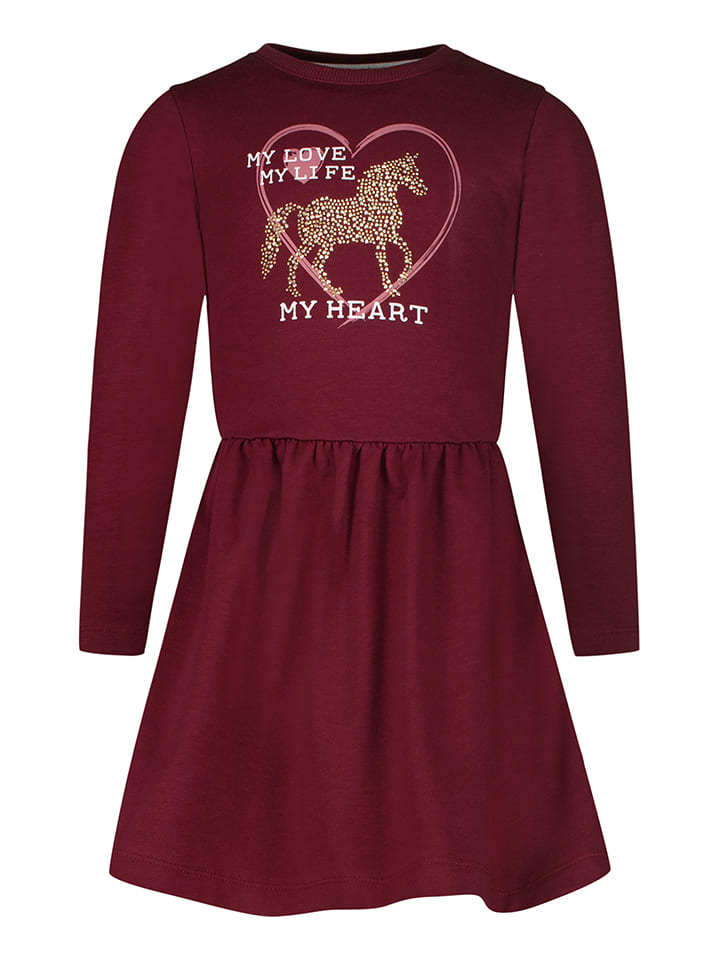 Sukienka w kolorze bordowym