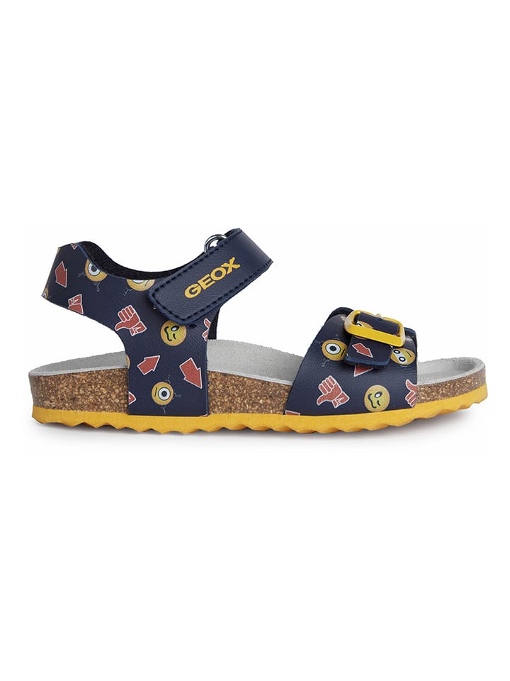 Geox Sandały "Ghita" w kolorze granatowo-żółtym rozmiar: 34