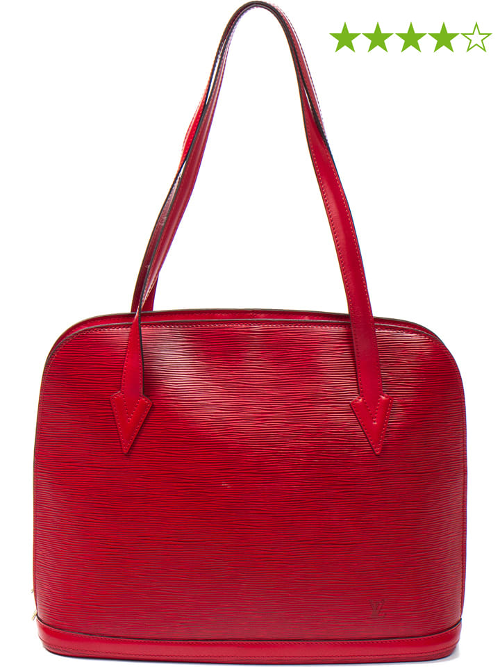 Louis Vuitton Skórzana torebka w kolorze czerwonym - 38 x 30 x 10 cm rozmiar: onesize