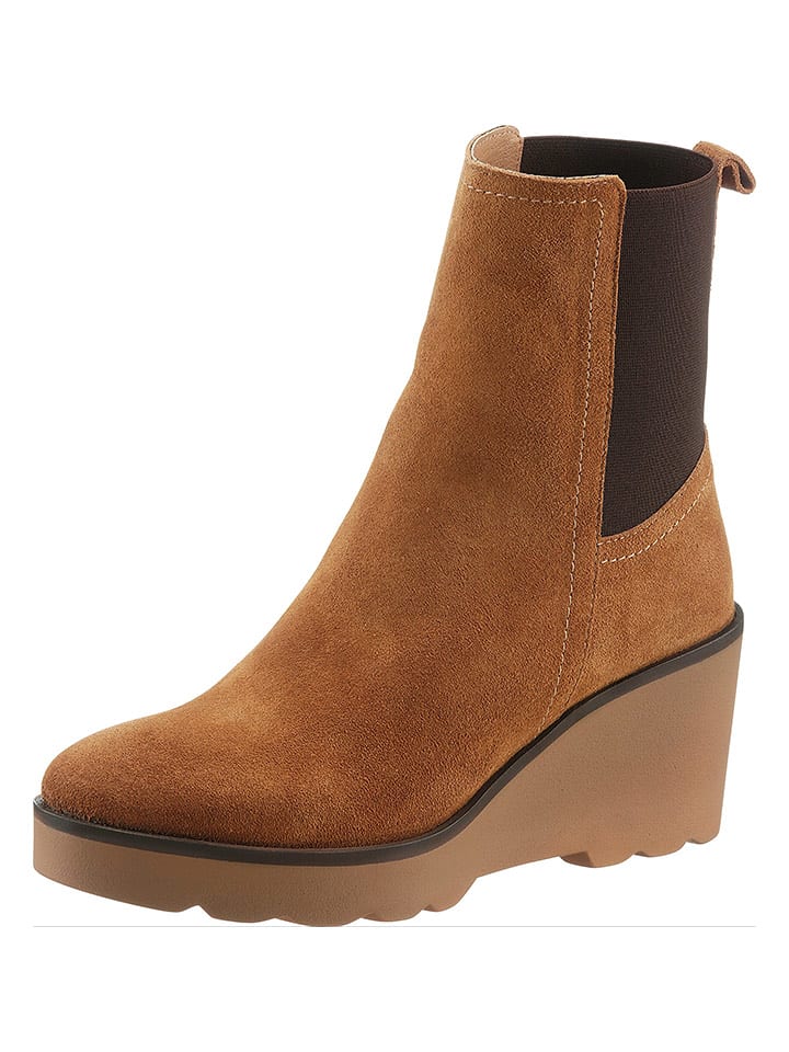 Heine Botki w kolorze jasnobrązowym rozmiar: 37