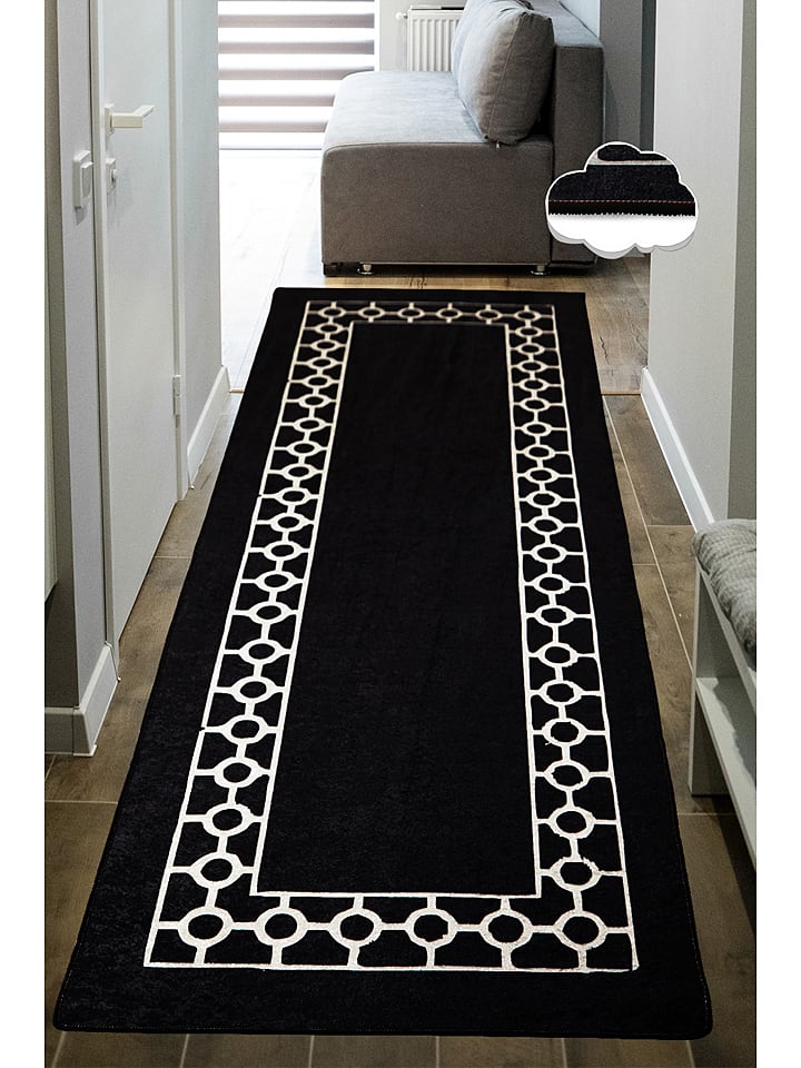 Mioli Dywan "Bague" w kolorze czarnym rozmiar: 100x150 cm