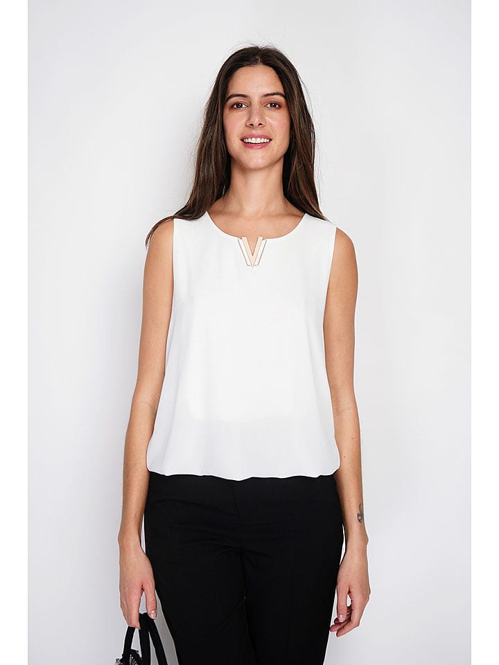 William de Faye Top w kolorze białym rozmiar: 38