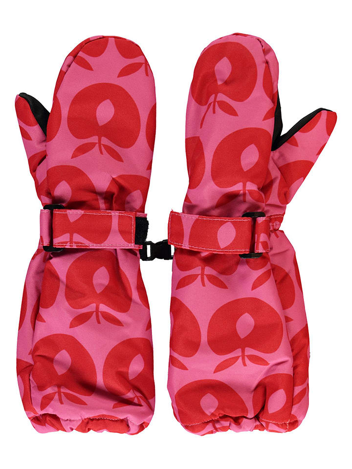 Småfolk Rękawiczki "Apple" w kolorze różowym rozmiar: L