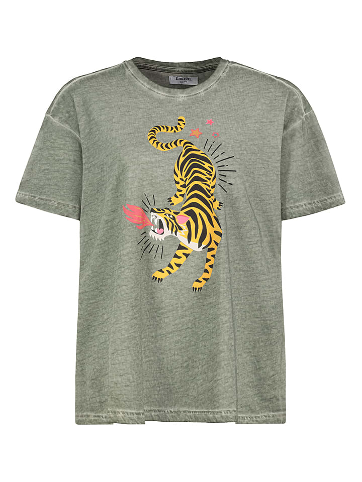 Koszulka w kolorze oliwkowym