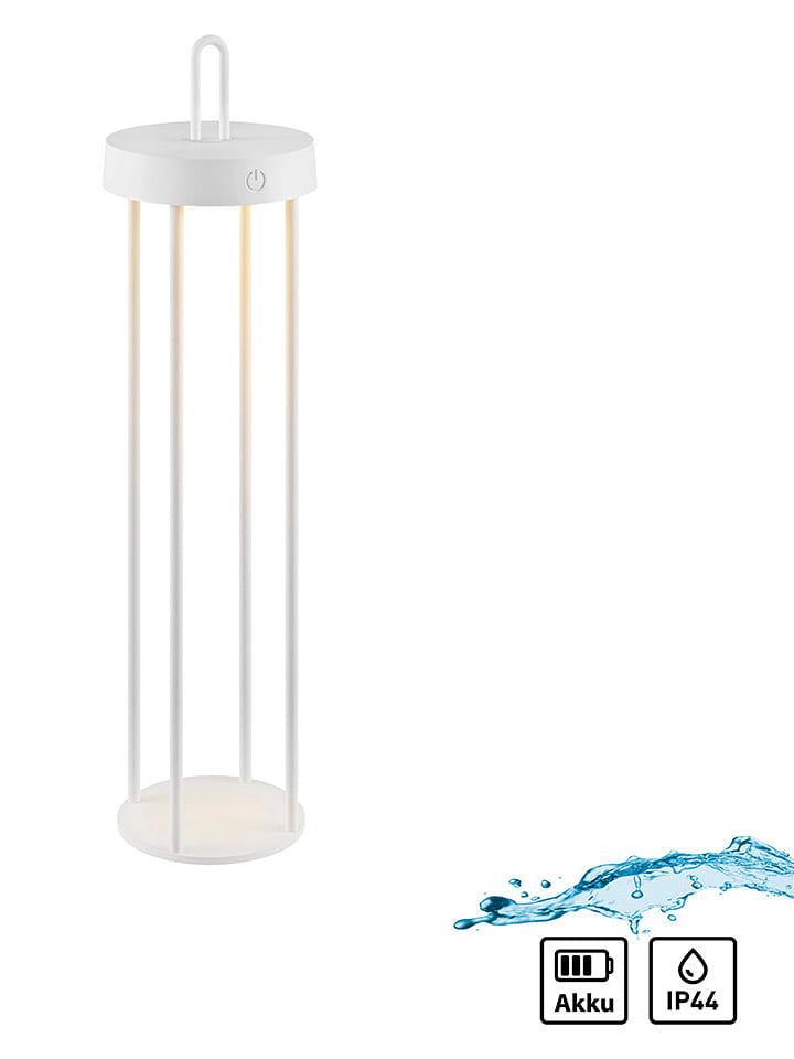 Just Light Lampa stołowa LED "Anselm" w kolorze białym - wys. 50,4 x Ø 12,8 cm rozmiar: onesize