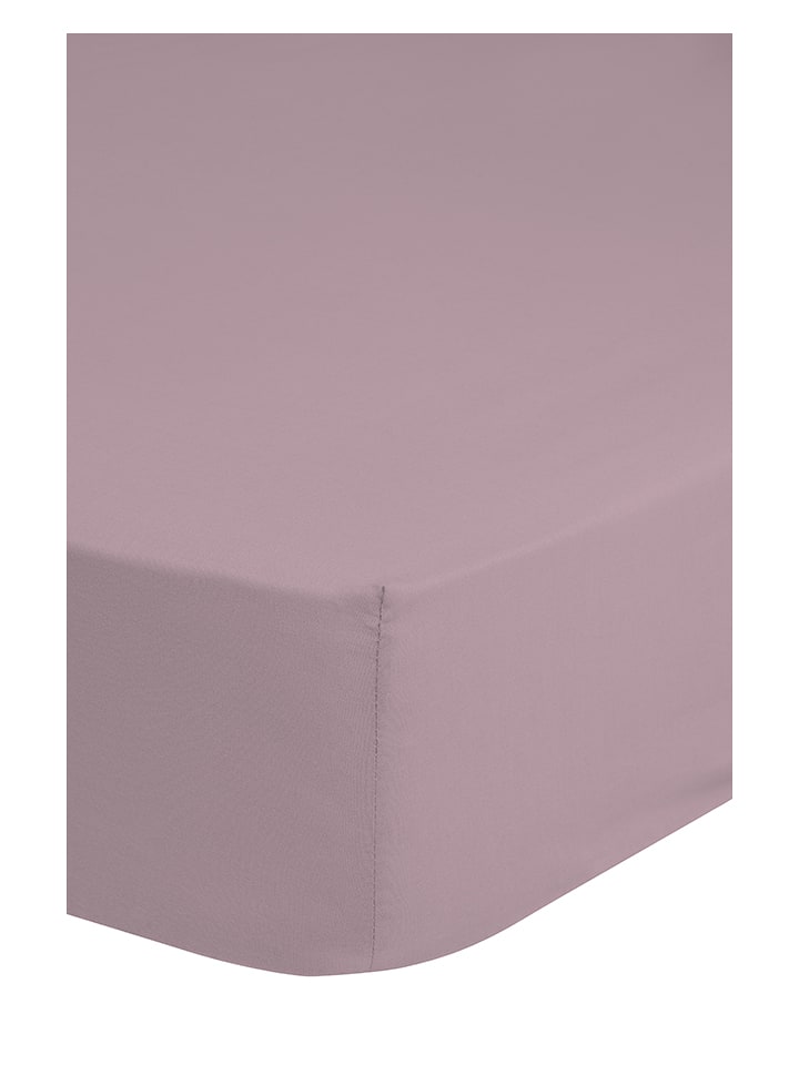 Good Morning Prześcieradło w kolorze jasnoróżowym na gumce rozmiar: 140x200 cm