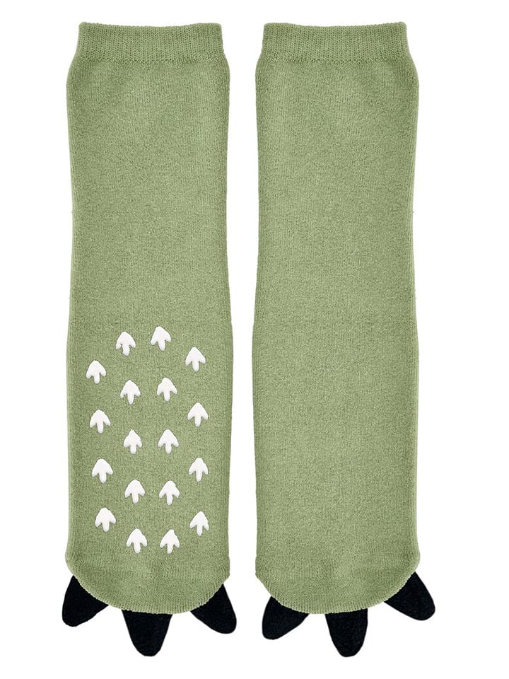 moses. Skarpetki ze stoperem "Dino" w kolorze zielonym rozmiar: onesize