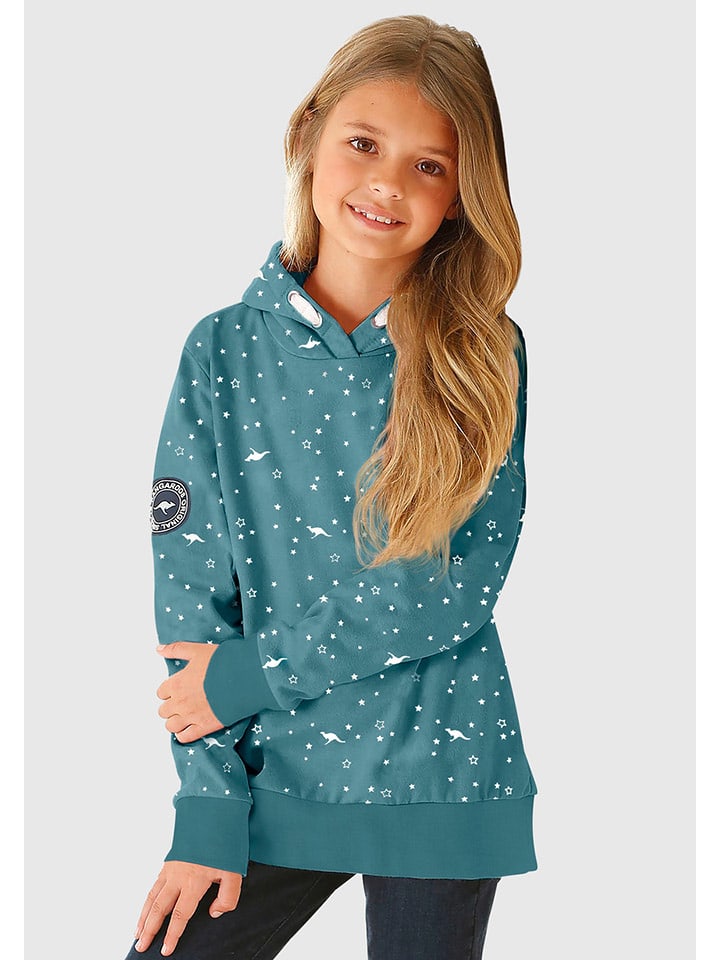 Kangaroos Bluza w kolorze turkusowym rozmiar: 152