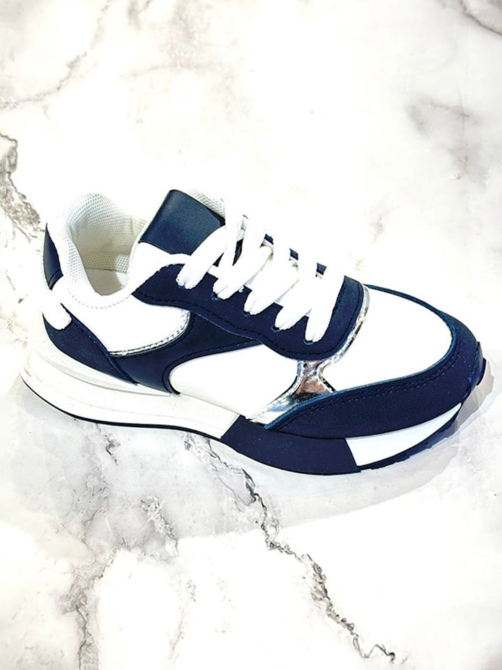 Poti Pati Sneakersy "Poti Pati" w kolorze granatowo-białym rozmiar: 30