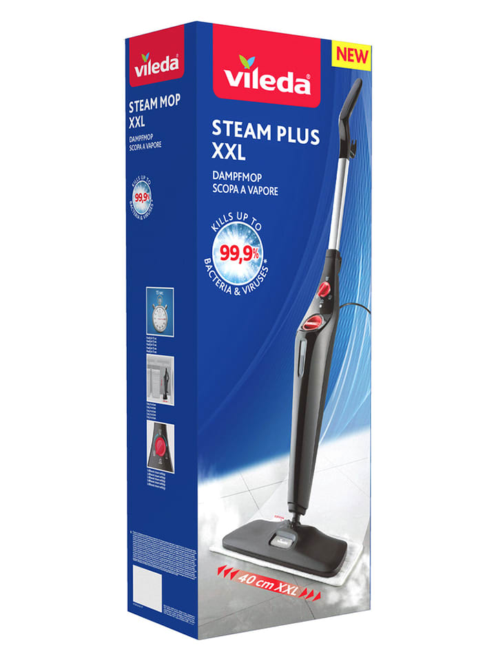 Vileda Odkurzacz parowy "Steam Plus XXL" w kolorze czarnym rozmiar: onesize