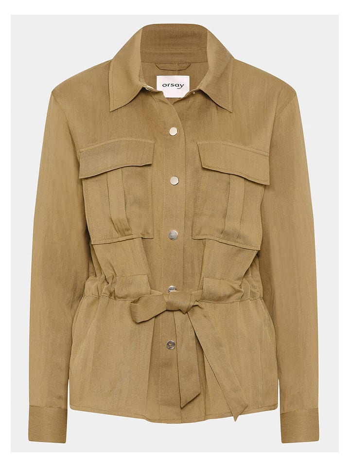 Kurtka przejściowa w kolorze oliwkowym