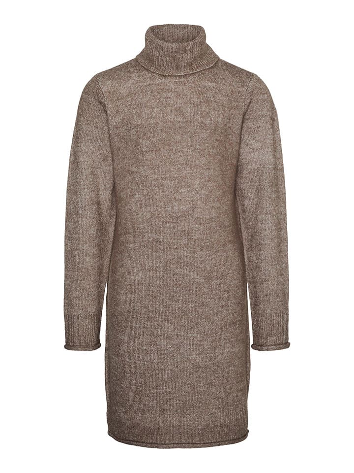 Vero Moda Girl Sukienka "Kaden" w kolorze beżowym rozmiar: 122/128