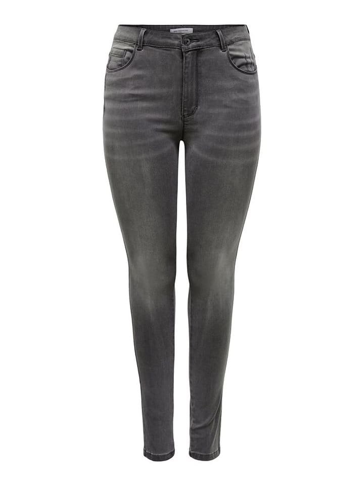 ONLY Dżinsy "Caraugusta" - Skinny fit - w kolorze szarym rozmiar: 44/L30
