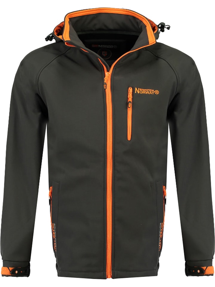 Geographical Norway Kurtka softshellowa "Texico" w kolorze ciemnoszarym rozmiar: L