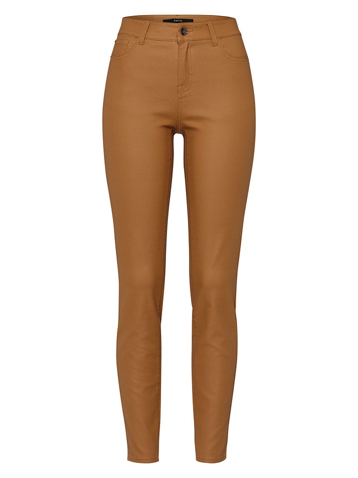 Zero Spodnie w kolorze karmelowym rozmiar: 34