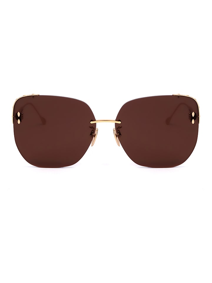 Isabel Marant Damskie okulary przeciwsłoneczne w kolorze złoto-brązowym rozmiar: 65