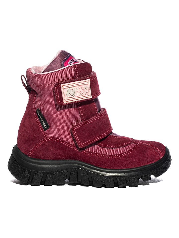 Botki zimowe "Thorens" w kolorze jagodowym