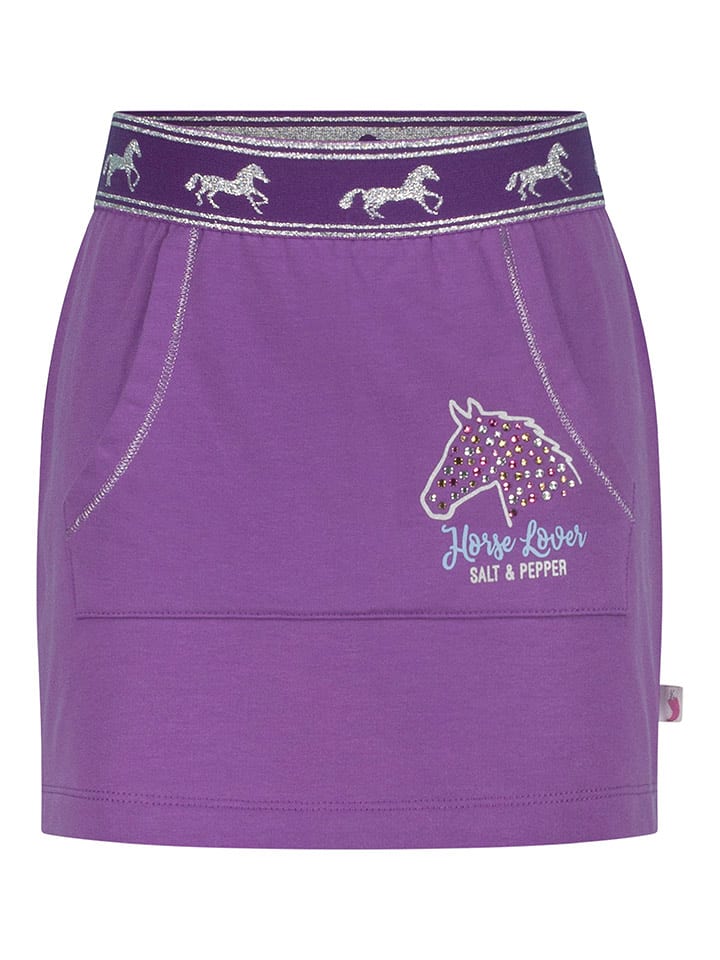 Salt and Pepper Spódnica dresowa w kolorze fioletowym rozmiar: 128