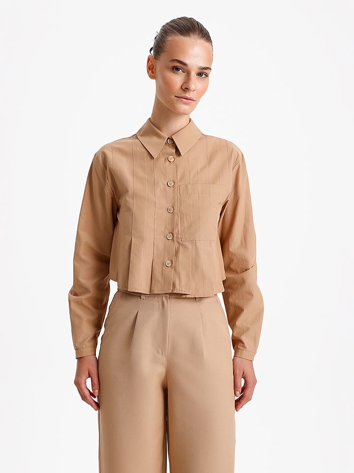 BGN Bluzka w kolorze beżowym rozmiar: 38