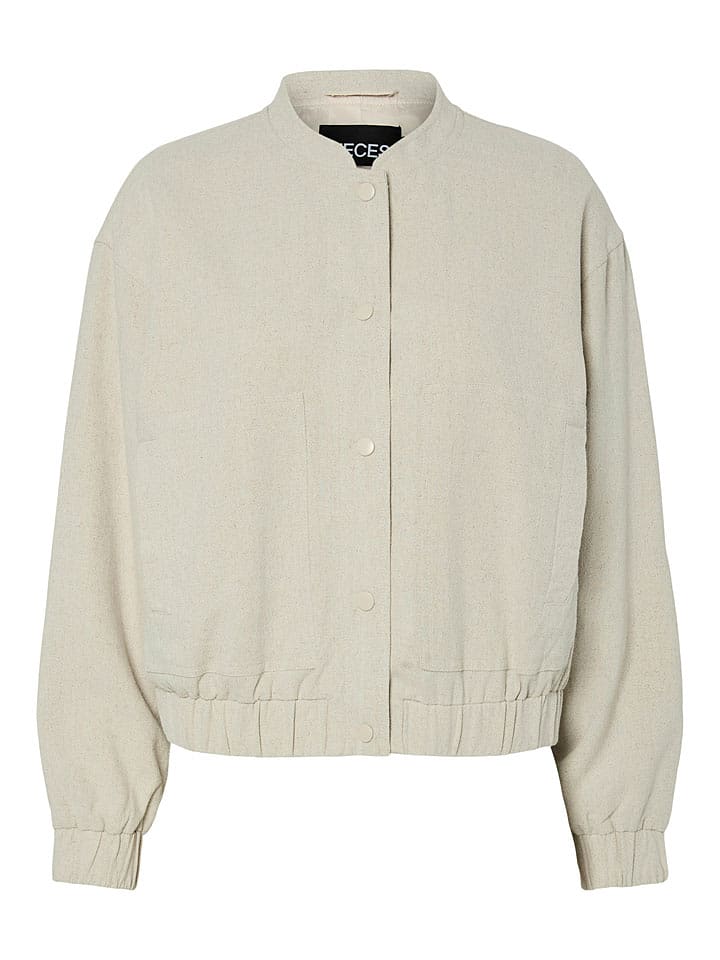 Pieces Kurtka "Tolly" w kolorze kremowym rozmiar: L