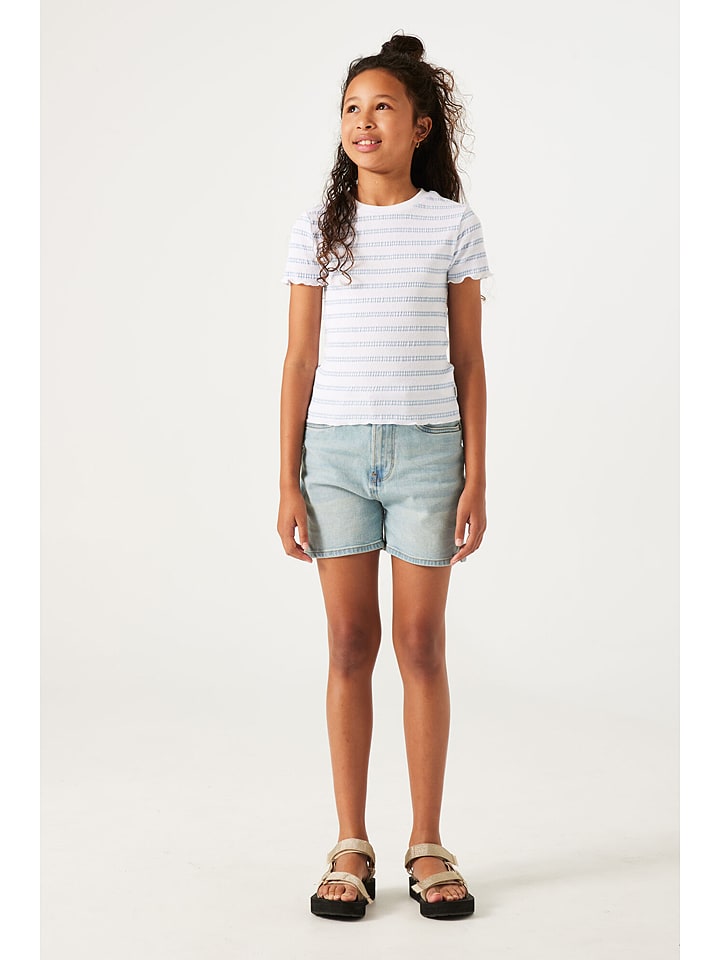 Garcia Koszulka w kolorze biało-błękitnym rozmiar: 152/158