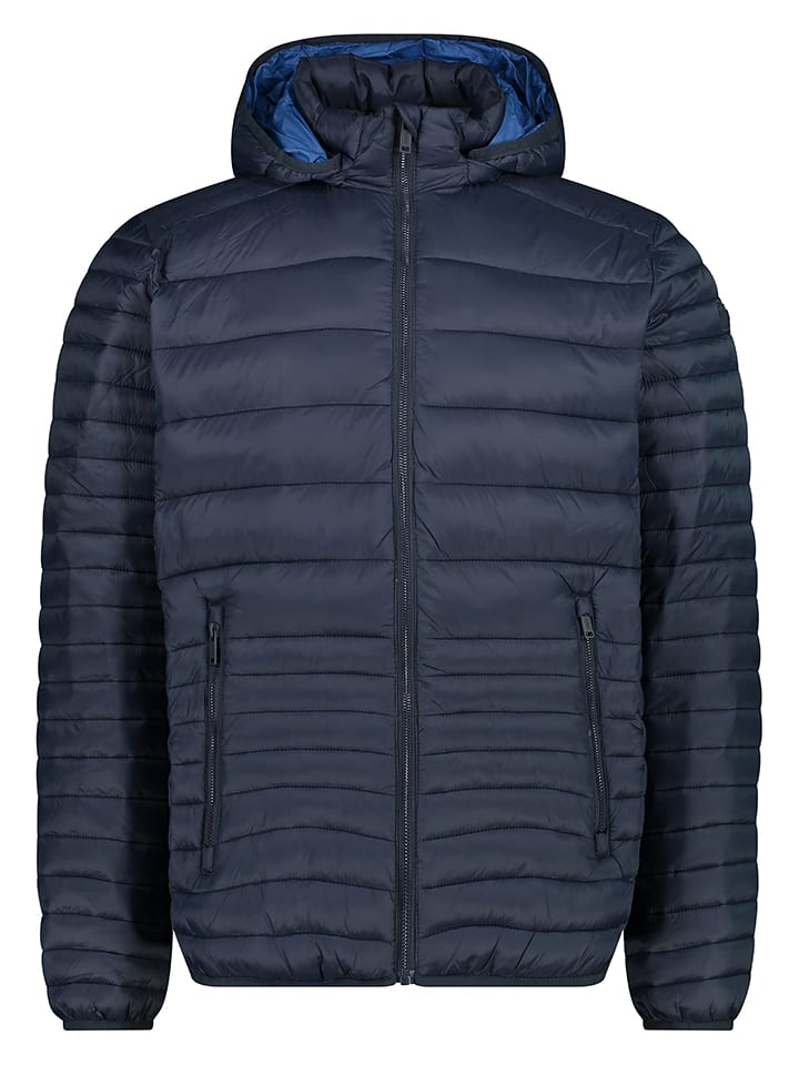 Kurtka pikowana w kolorze granatowym