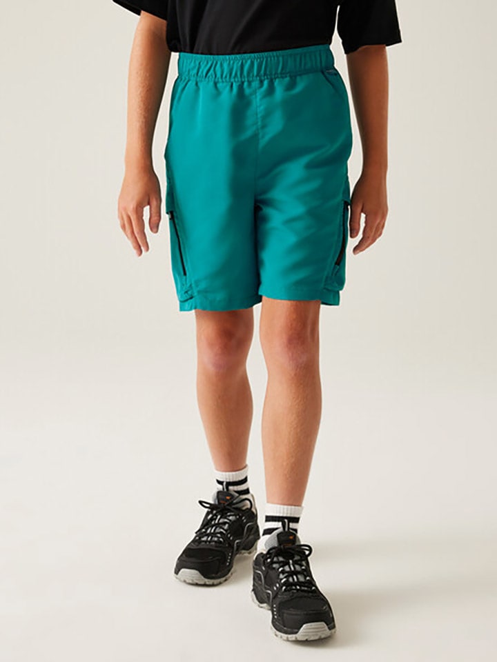 Regatta Szorty sportowe "Sorcer III" w kolorze turkusowym rozmiar: 140
