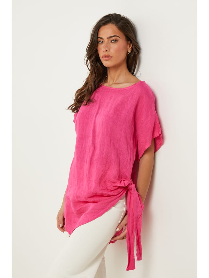 Le Monde du Lin Lniana tunika w kolorze różowym rozmiar: 40/42