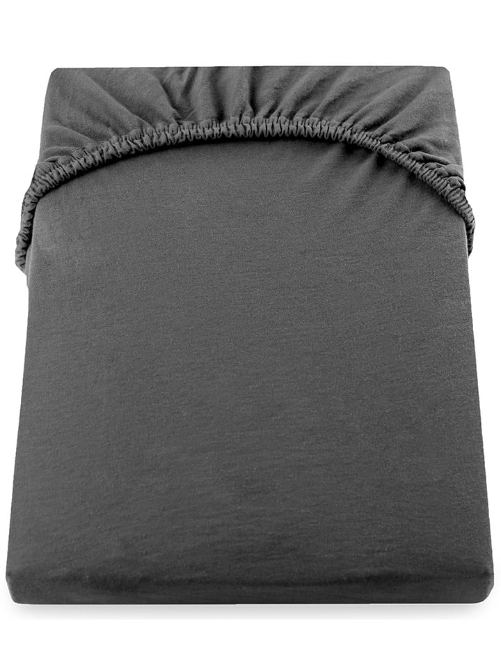 Deco King Prześcieradło w kolorze ciemnoszarym rozmiar: 180-200x200 cm