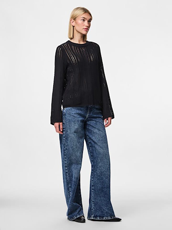 Pieces Sweter w kolorze czarnym rozmiar: L