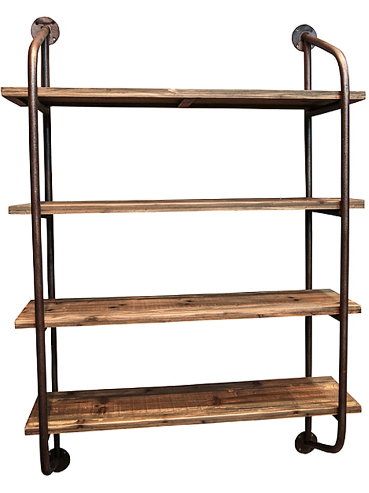 Anticline Regał ścienny w kolorze brązowym - 82 x 120 x 31 cm rozmiar: onesize